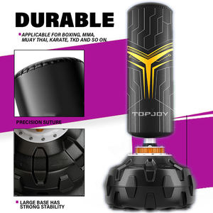 Logo personnalisé OEM <span class=keywords><strong>sac</strong></span> lourd Power Strike debout <span class=keywords><strong>sac</strong></span> de boxe à support libre - Product Image 3