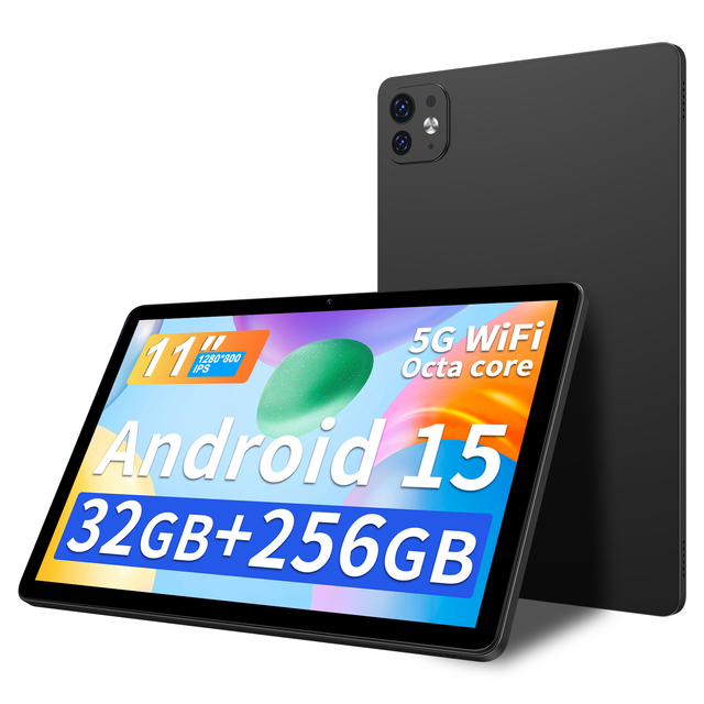Pritom High Speed 11 Inch T606 Android 15 Tablet 8GB 256GB 1280*800 Incell Tablets Wifi Tablet PC With Dual Camera