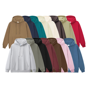 Sản Xuất Biểu Tượng Tùy Chỉnh Drop Shoulder Cotton Lông Cừu Áo Thun Heavyweight Quá Khổ Trống Thêu Người Đàn Ông S Hoodies - Product Image 1