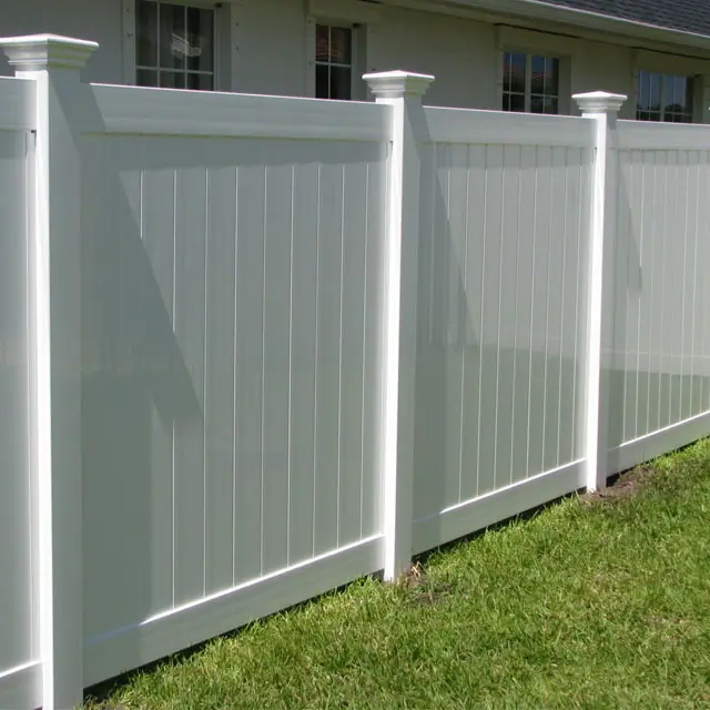 Nouveau style élégant et pas cher PVC clôture et panneau pour la maison jardin et décoration extérieure