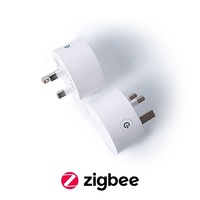 Prise Mini Variateur Intelligente Zigbee Sans Fil UK 200W 1 Canal, Compatible 2MQTT, Home Assistant, Google Alexa, Application et Commande Vocale