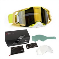 Lunettes de cyclisme en silicone prêtes à l'emploi, polarisées, coupe-vent, pour moto, couleur or sable vert, lunettes de sport