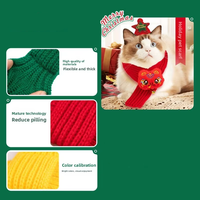 Écharpe réglable pour chat et chien Zoyi, style Noël, décoration du Nouvel An, accessoire pour animaux de compagnie avec clochette, costume de fête mignon pour animaux de compagnie
