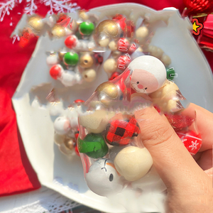 Juguete de Peluche Navideño Hecho a Mano, Bola Blanda para Apretar, Juguete Antiestrés para Niños y Adultos - Product Image 2