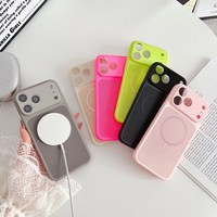 Nouvelle coque magnétique en maille à dissipation thermique pour iPhone 17 Air 16 15 14 13 Pro Max avec protection givrée de l'appareil photo