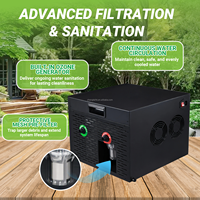 Mini refroidisseur d'eau avec compresseur en acier inoxydable 0,3 CV, Wi-Fi, 110/220 V, pour bain de glace intérieur et extérieur, personnalisable