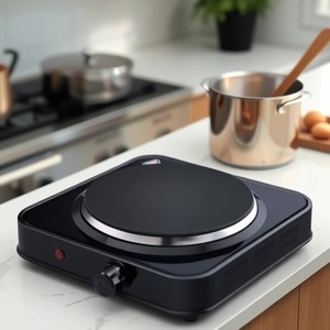 Haute qualité 1000W brûleur unique cuisinière électrique plaque chauffante solide vente chaude ménage comptoir Installation en plastique - Product Image 4