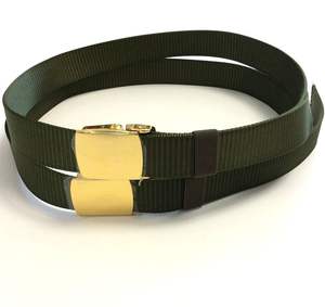 Cinturón de <span class=keywords><strong>hombre</strong></span> verde cincel trenzado de nailon personalizado de fábrica de China de 35mm de ancho - Product Image 2