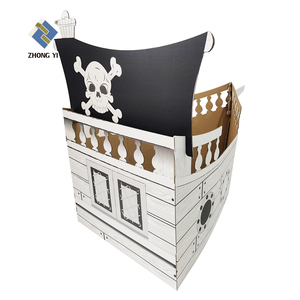 Casa <span class=keywords><strong>de</strong></span> juegos <span class=keywords><strong>de</strong></span> <span class=keywords><strong>cartón</strong></span> corrugado para niños, muebles <span class=keywords><strong>de</strong></span> papel personalizados, juguete para interiores, Castillo <span class=keywords><strong>de</strong></span> <span class=keywords><strong>cartón</strong></span> fácil <span class=keywords><strong>de</strong></span> jugar - Product Image 6