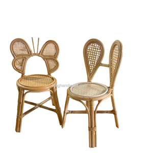 Silla Infantil de Mimbre y Ratán Hecha a Mano para Decoración de Fiestas de Cumpleaños, Mueble Infantil Resistente, Accesorio para Fotos - Product Image 4