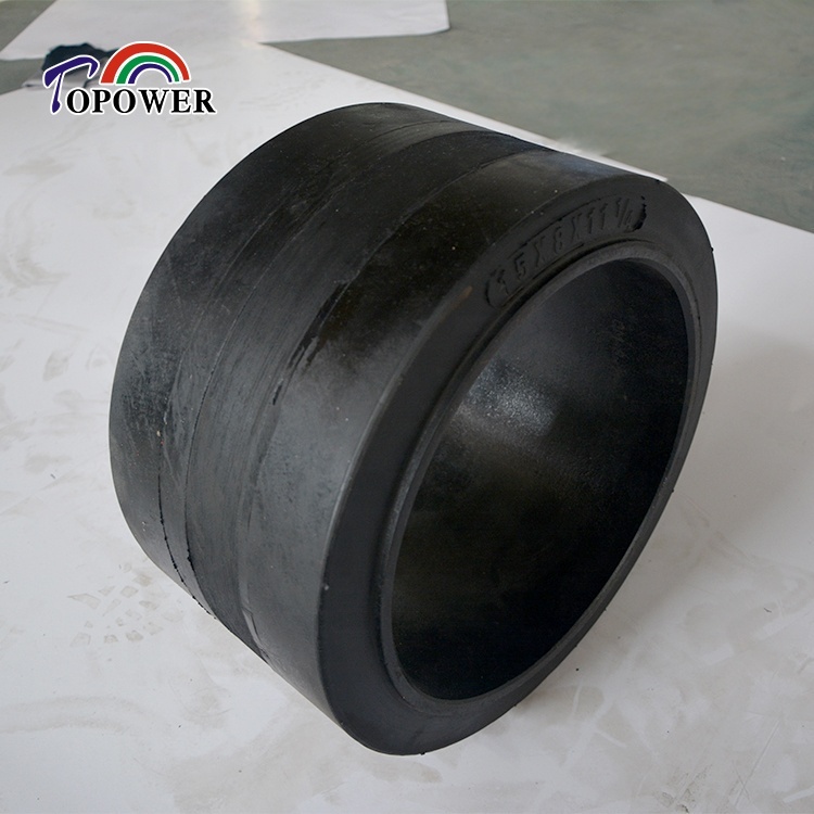 Factory Best Sellers Non Marking Solid Tire 15*8*11 1/4 Press on Tire for Material Handling
