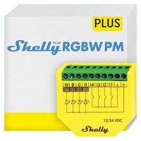 Shelly Plus RGBW PM |   WiFi pour télécommande intelligente pour bandes LED RGBW |   Automatisation domestique |   Pas de hub |   Alexa/Google Home