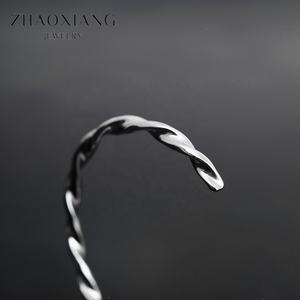 Bracelets Manchette Géométriques Simples en Acier Inoxydable, Bijoux de Mode, Fournisseur de Bracelets Croissants Torsadés - Product Image 4