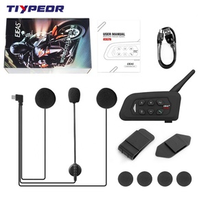 TIYPEOR <span class=keywords><strong>EJEAS</strong></span> <span class=keywords><strong>V4</strong></span> Plus 4 Way 1500m inalámbrico Bluetooth casco intercomunicador impermeable motocicleta intercomunicador - Product Image 5
