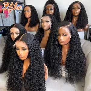 13x6 Raw Indian Lace Frontal Hair Wig Glueless Full Lace Front Wigs For Black Women 40 Inch Brazilian Straight Lace Front Wig