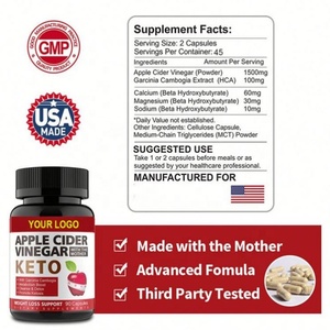 Cápsulas <span class=keywords><strong>de</strong></span> <span class=keywords><strong>Vinagre</strong></span> <span class=keywords><strong>de</strong></span> <span class=keywords><strong>Sidra</strong></span> Vegano <span class=keywords><strong>de</strong></span> Marca Propia, Suplementos Avanzados Keto Detox para Adultos, Reducen Calorías, Vitaminas, Digestión, Recién Nacidos - Product Image 2