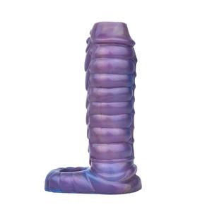 YOCY Gode de masturbation érotique pour hommes préservatif pénis épaissi mâle et femelle flirtant stimulation orgasme loup accolades - Product Image 1