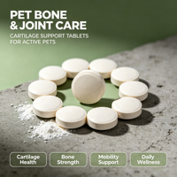 Comprimés de chondroïtine et de glucosamine pour animaux de compagnie, complément osseux et calcique pour chiens et chats