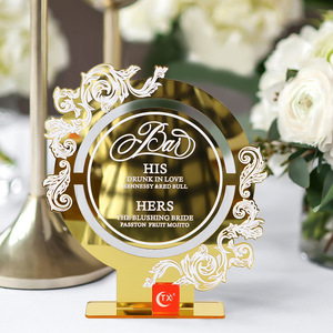 Menu <span class=keywords><strong>de</strong></span> bar personnalisé en acrylique doré, <span class=keywords><strong>décoration</strong></span> <span class=keywords><strong>de</strong></span> mariage, fête, événement, avec numéros <span class=keywords><strong>de</strong></span> <span class=keywords><strong>table</strong></span>, carte <span class=keywords><strong>de</strong></span> placement, numéro <span class=keywords><strong>de</strong></span> <span class=keywords><strong>table</strong></span> <span class=keywords><strong>de</strong></span> mariage - Product Image 5
