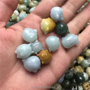 Certified Grade A Jade Jade Zodiac Pig Loose Beads DIY Spare Parts Accessories Accessories Loose Beads Fortune Pig Factory