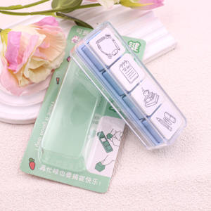 Креативный съемный штамп для ежедневника, с возможностью привязки к аккаунту, настраиваемый, для планировщика, резиновый, цветной - Product Image 4