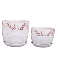 Support de Plante, Vase, Pot de Fleurs et Jardinière – Mini Pot de Jardin en Céramique Émaillée Pas Cher avec Trou de Drainage