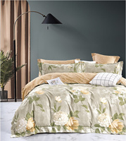 Ensembles de housses de couette en coton 40S 60S imprimés personnalisés 250gsm 350gsm insert de couette en fibre de polyester avec drap et oreiller