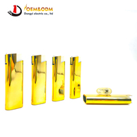 Dongyi 2025 OEM Briquets en métal de luxe en or Briquets à cigares électriques personnalisés Briquet à gaz Briquet étanche au vent rechargeable
