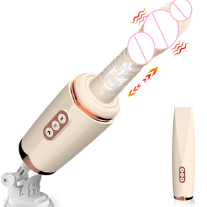 Macchina automatica del sesso di spinta per le donne con <span class=keywords><strong>Dildo</strong></span> di riscaldamento a velocità regolabile potente a ventosa Base femminile masturbatore giocattolo - Product Image 1