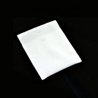 Nouvelle conception 2026 – Pochette à rabat blanche personnalisée avec logo pour bijoux, avec nœud en ruban