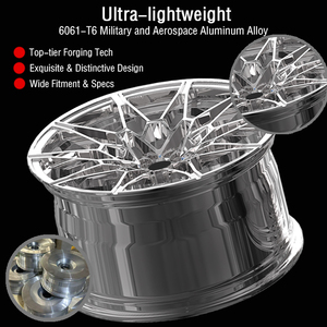 Jantes ZW forgées chromées creuses légères 18 19 20 21 22 pouces 5x112 pour <span class=keywords><strong>BMW</strong></span> M2 G87 M3 G80 M4 G82 Série 3 G20 Série 5 G30 - Product Image 2