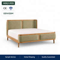 Meubles de luxe uniques en leur genre, lit king size moderne de haute qualité, revêtement en velours.