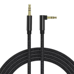 1m/2m/3m Cabo AUX 3.5mm Cabo de áudio para fones de ouvido Car Xiaomi redmi 5 plus Huawei Oneplus 5t Cabo AUX