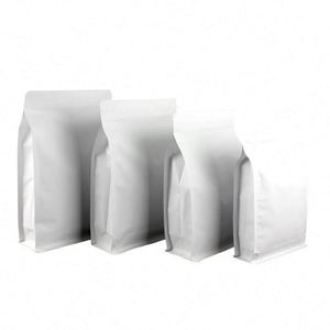 Sachets promotionnels personnalisés en aluminium avec logo, à fermeture éclair, à fond plat, en kraft, avec soufflets latéraux – Offre spéciale - Product Image 2
