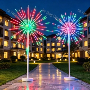 Large Christmas Firework <b>Tree</b> Decorative <b>Lighting</b> with Programmable <b>LED</b> Effects for Landmark Festival Installations - Product Image 4
