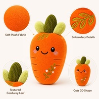 Juguete de Peluche Suave Personalizado de Zanahoria, Adorable Muñeco de Peluche Bordado de Vegetales para Regalos Infantiles, Venta Caliente, Fábrica OEM ODM
