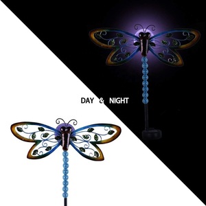 Lámpara Solar de Jardín con Forma de Libélula, 12.5 Pulgadas, LED, Decoración para Exteriores, Resistente al Agua, con Estaca - Product Image 5