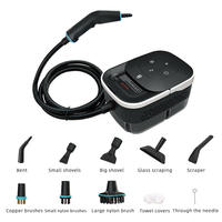 Limpiadora a Vapor Industrial Profesional Multiusos Portátil de Alta Presión, 2500W, 45 Minutos de Autonomía, para Autos, Baños y Azulejos