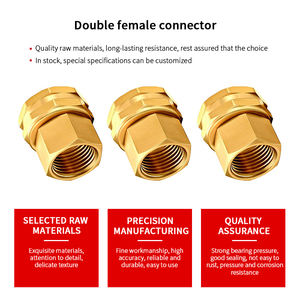 Connettore per Tubo da Giardino in Ottone con Filettatura Femmina 3/4 GHT e 1/2 <span class=keywords><strong>NPT</strong></span>, Raccordo Rapido per Tubi dell'Acqua - Product Image 4