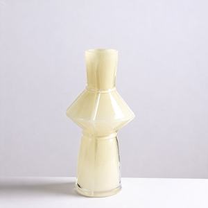 <span class=keywords><strong>Vase</strong></span> en verre géométrique fait main pour une décoration intérieure élégante, arrangements floraux modernes, centres <span class=keywords><strong>de</strong></span> table stylés - Product Image 4