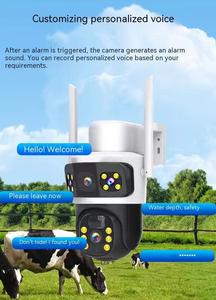 Nouvelle caméra solaire 4G à double objectif AOV pour la Thaïlande, l'Indonésie, l'Asie du Sud, carte <span class=keywords><strong>SIM</strong></span>, enregistrement 24 heures, caméra de sécurité alimenté<span class=keywords><strong>e</strong></span> par énergie solaire - Product Image 4