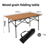 Ensemble table et chaises rectangulaires pliantes de luxe pour l'extérieur, personnalisables, pour camping et barbecue