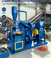 Mini broyeur électrique de câbles usagés pour la production de poudre de cuivre, machine de granulation de fil de cuivre