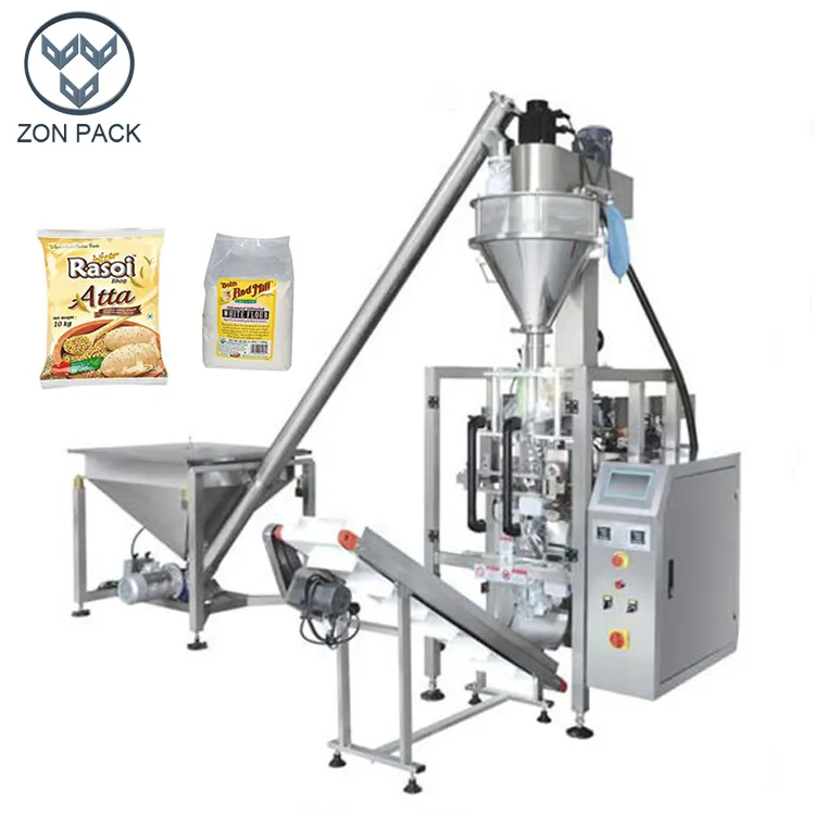 Machine d'emballage automatique de poudre d'épices 50g 500g 1kg 5kg, machine d'emballage verticale de farine en poudre