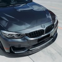 Lèvre de pare-chocs avant en fibre de carbone véritable de style GT4 de haute qualité, séparateur avant inférieur pour BMW M3 F80 M4 F82