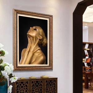 Quadri Moderni con <span class=keywords><strong>Ritratti</strong></span> <span class=keywords><strong>di</strong></span> <span class=keywords><strong>Donne</strong></span> Nere e Stampe su Tela con Mezzo Volto che Tocca il Viola per Decorazione Camera da Letto - Product Image 4