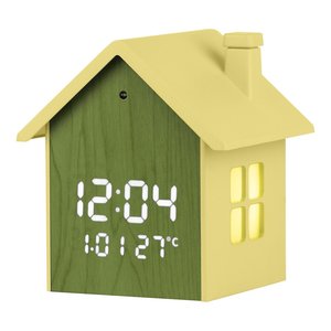 Sveglia Wooden Case Yellow JD 9540Y - Product Image 1