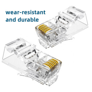 <strong>RJ45</strong> cable <strong>Modular</strong> <strong>Plug</strong> Male <strong>rj45</strong> connector cat6 Shielded With Loading Bar For Cables Cat6a <strong>Modular</strong> <strong>Plug</strong> - Product Image 3