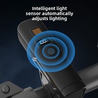 Lampe de vélo LED haute luminosité à énergie solaire, phare avant, batterie 1200mAh, étanche IPX5, 6 modes, pour enfants, VTT et route