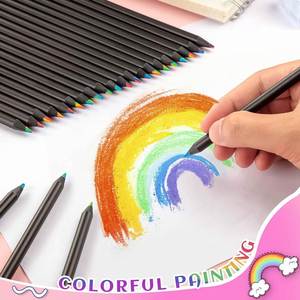 Crayons de couleur en bois personnalisés en gros avec logo OEM&ODM pour la promotion et l'utilisation au bureau et à l'école - Product Image 2